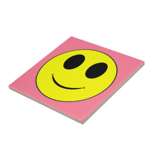 Big Yellow Happy Face Fliese