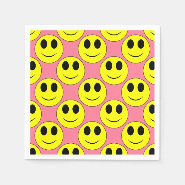 Big Yellow Happy Face Serviette (Vorderseite)