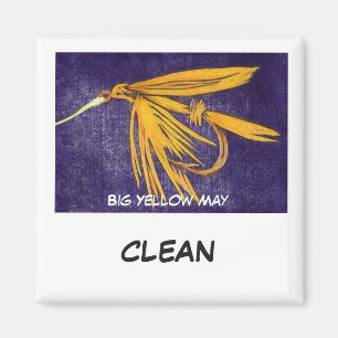 "Big Yellow May" Disc Washer Status Magnet