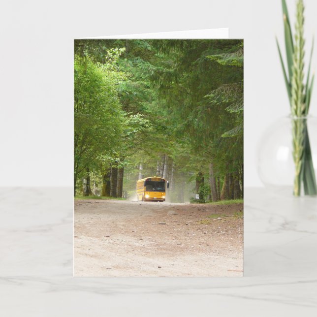 Big Yellow School Bus Karte (Vorderseite)