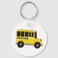 Big Yellow School Busfahrer Lehrer Geschenk Schlüs