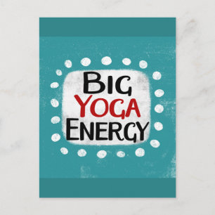 Big Yoga Energy Postcard Postkarte