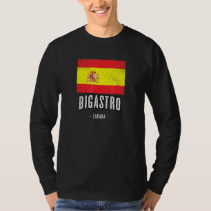 Bigastro Spain Flag Stadt Bandera Ropa T-Shirt