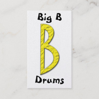BigBdrumslogo2, großes B, Trommeln Visitenkarte
