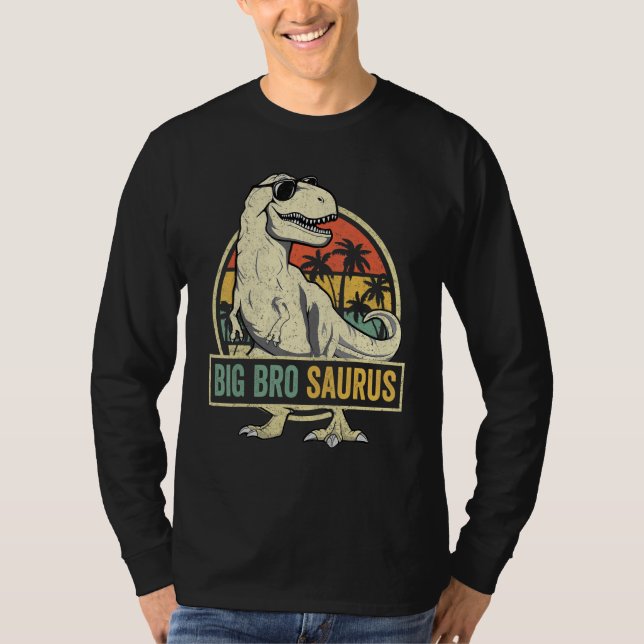 Bigbrosaurus Rex Dinosaur Großer Bruder Saurus Bru T-Shirt (Vorderseite)