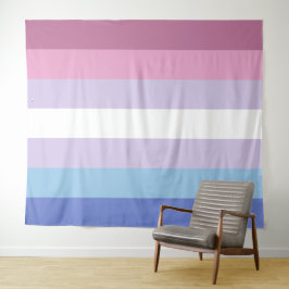 Bigender-Flag Extra große LGBT Wandteppich