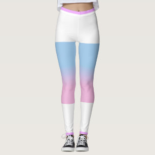 Bigender Flag Rosa Weiß Streifen LGBT Leggings