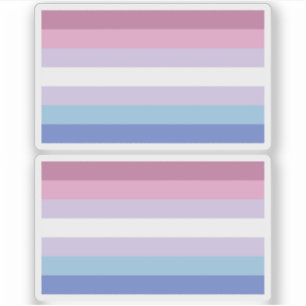 Bigender Pride Aufkleber