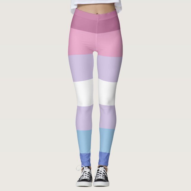 Bigender Pride Leggings (Vorderseite)