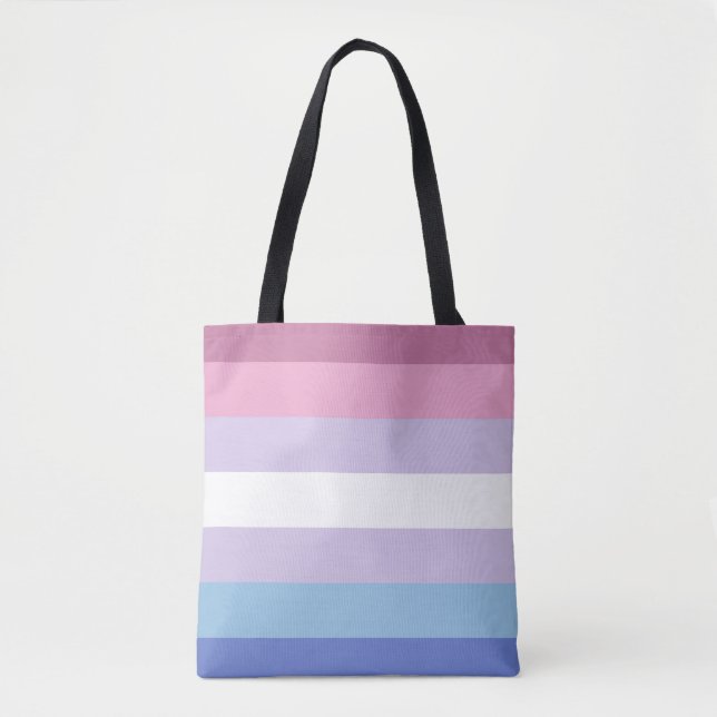Bigender Pride Tasche (Vorderseite)