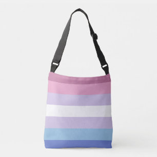 Bigender-Stolz-Flagge Tragetaschen Mit Langen Trägern