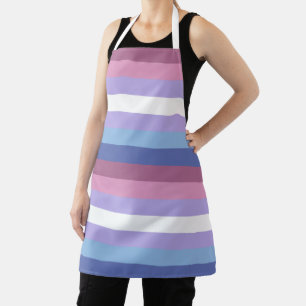 Bigender-Stolz, gestreifte Print, LGBTQ-Stolz Schürze