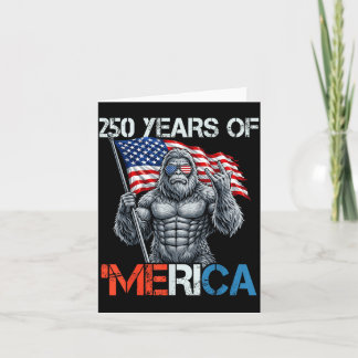 Bigfoot 250 Jahre Merica Rock Amerikanische Flagge Karte