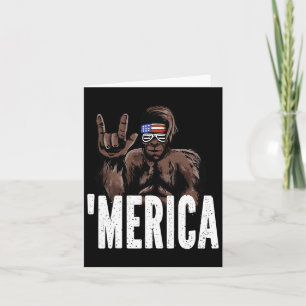 Bigfoot 4. Juli American Independence Day Asl Karte
