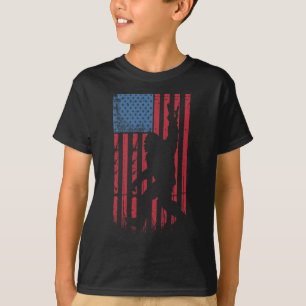 Bigfoot 4. Juli Funny Bigfoot American Usa Fla T-Shirt