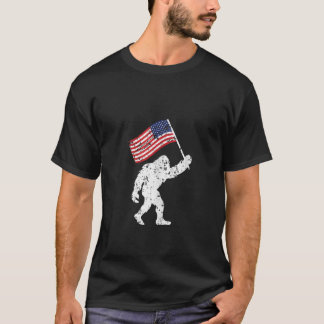 Bigfoot 4. Juli Unabhängigkeit Patriotic USA Fla T-Shirt