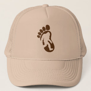 Bigfoot-Abdruck-Silhouette Sasquatch Truckerkappe