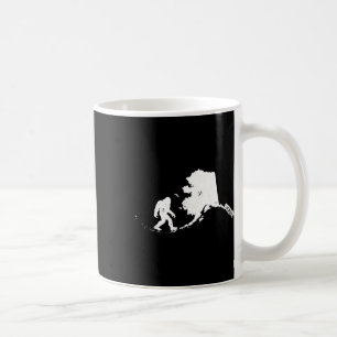 Bigfoot Alaska Staat Karte Sasquatch Männer Frauen Kaffeetasse