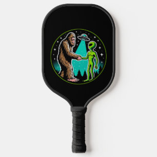 Bigfoot Alien Alliance - Funny Scifi Cryptid Pickleball Schläger