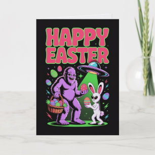 Bigfoot-Alien-Osterkarte Karte