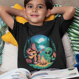 Bigfoot Alien UFO Kryptid Mond Übernatürlich  Tri-Blend Shirt