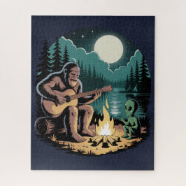 Bigfoot-Alien-UFO-Kryptid-Übernatürliches-Jigsaw-P
