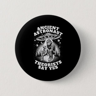 Bigfoot Alien und Ufo I Ancient Astronauten Theori Button