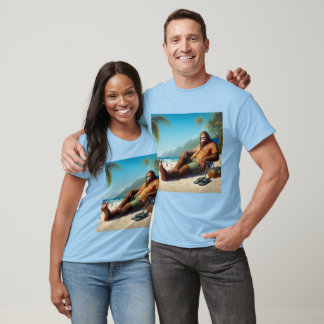 Bigfoot Am Strand T-Shirt