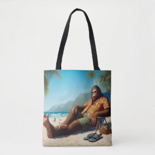 Bigfoot Am Strand Tasche
