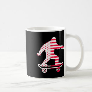 Bigfoot America Flag Skateboarders Skateboarding Kaffeetasse