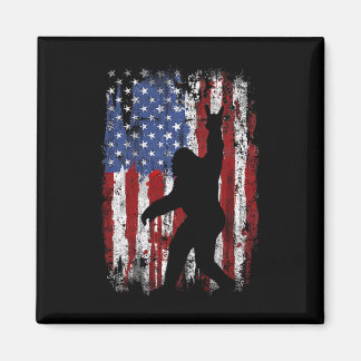 Bigfoot Amerikanische Flagge 4. Juli Patriotisch 1 Magnet