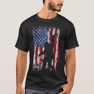 Bigfoot Amerikanische Flagge 4. Juli Patriotisch 1 T-Shirt