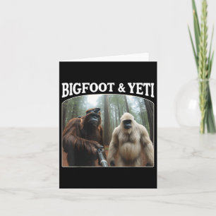 Bigfoot & Yeti Funny Sasquatch Bigfoot Vlogs F Karte