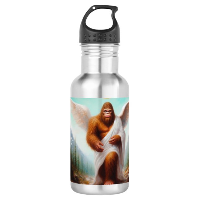 Bigfoot Angel Edelstahlflasche (Vorderseite)