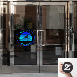 Bigfoot Angelshop Logo Vorderansicht anpassen Fensteraufkleber