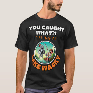 Bigfoot-Angler Sasquatch Fischer Vater Männer Kind T-Shirt