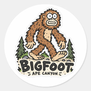 Bigfoot Ape Canyon Washington Kryptid Aufkleber
