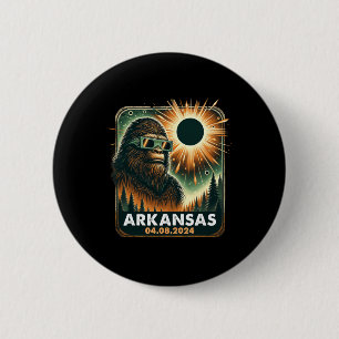 Bigfoot Arkansas Total Solar Eclipse 2024 Wearing Button