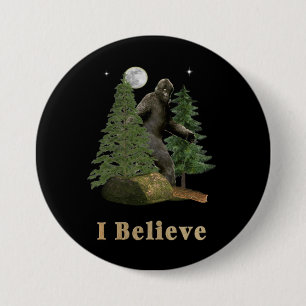 Bigfoot Art Button