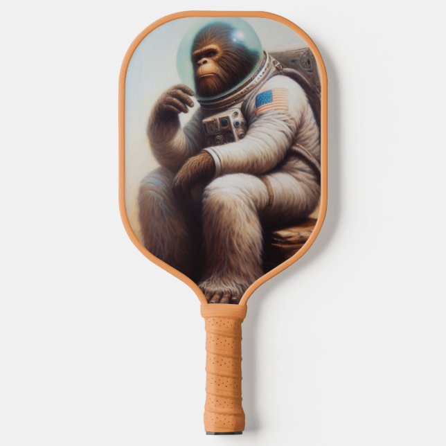 Bigfoot Astronaut Pickleball Schläger (Vorderseite)