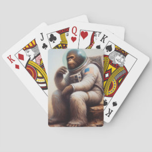 Bigfoot Astronaut Spielkarten