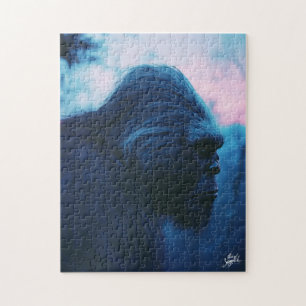 Bigfoot at Dawn: Majestic Mountain Portrait Jigsaw