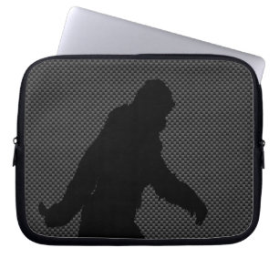 Bigfoot auf Carbon Fiber Print Laptopschutzhülle