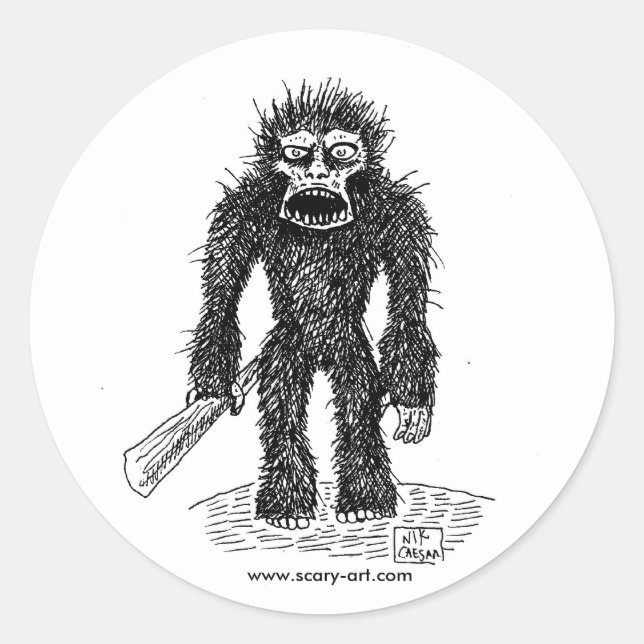 BIGFOOT-Aufkleber Runder Aufkleber (Vorderseite)