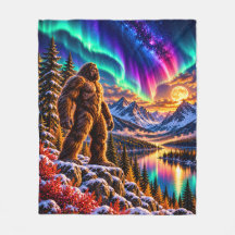 Bigfoot Aurora Wilderness Fleece-Decke