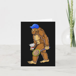 Bigfoot Badminton Shuttle Art Sports Karte