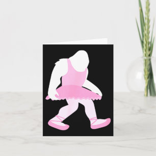 Bigfoot-Ballerina-Kostüm-Shirt Lustiger Sasquatch Karte