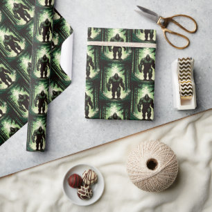 Bigfoot beim Waldspaziergang 2 Geschenkpapier