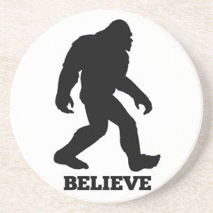 Bigfoot BELIEVE Sasquatch Getränkeuntersetzer