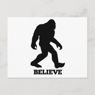 Bigfoot BELIEVE Sasquatch Postkarte